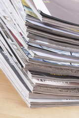 stack of magazines