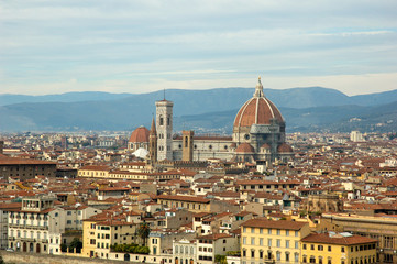 Fototapeta na wymiar Vue sur Florencja