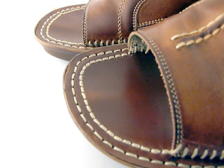 brown slippers