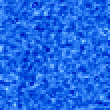 Blue Pixels Mosaic Background.