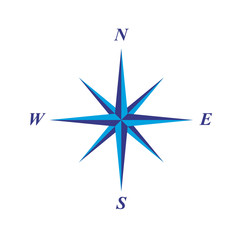 simple elegant compass rose