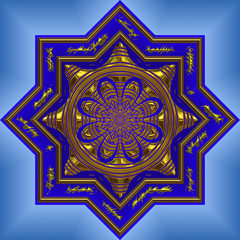 blue mandala