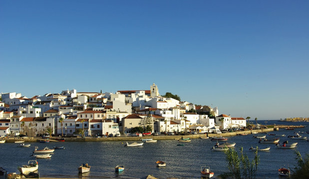  	Ferragudo, Portugal in Algarve region.