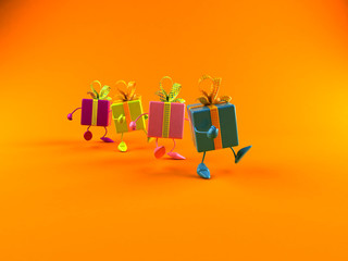 Cadeaux en marche