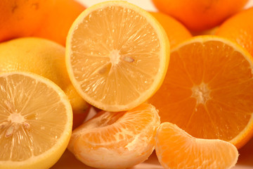 Mandarins,lemons and oranges