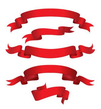Red Banners (vector or XXL jpeg image)