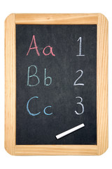 ABC/123 blackboard