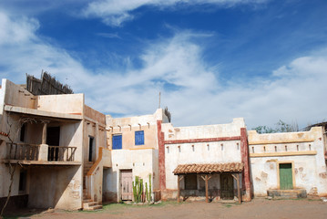 White pueblo village