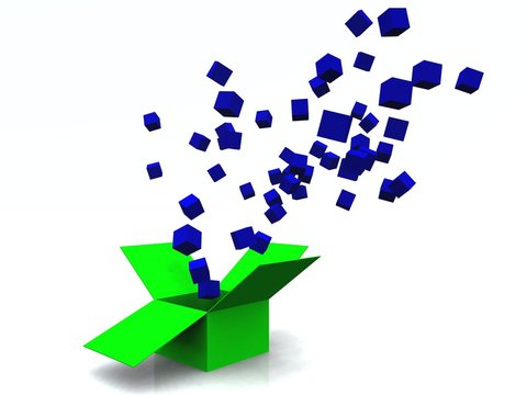 open green box