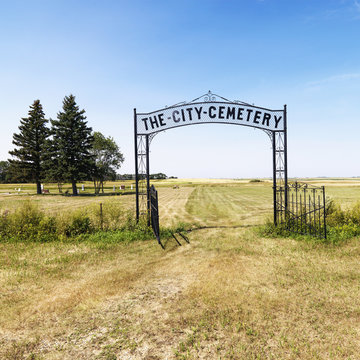 Entrance to cemetary.