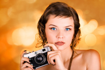 girl with camera