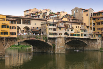 Fototapeta na wymiar Beautiful Ponte Vecchio bridge, Florence, Italy