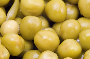 green peas macro
