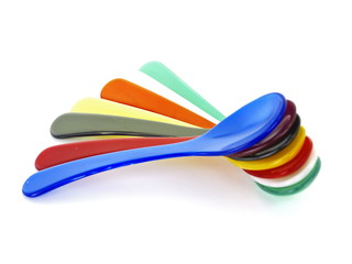farbige plastik löffel
