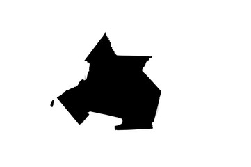 Hole ripped in a piece of white paper