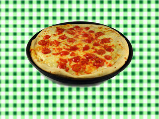 pizza formaggi e pomodorini piccanti al tegamino