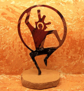 southwestern hoop dancer sculpture