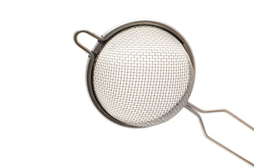 Fototapeta premium metal colander close up