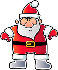 Santa with open arm