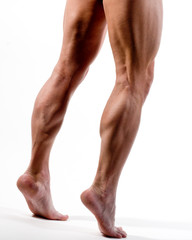 Fototapeta na wymiar Nogi mężczyzny skoków