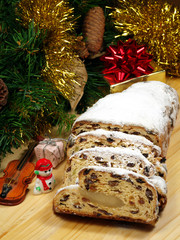 Christstollen - traditional german Christmas bread