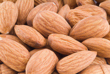 Obraz na płótnie Canvas Close up of Almonds.