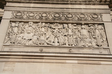 Fresque de l'arc de triomphe de Marseille