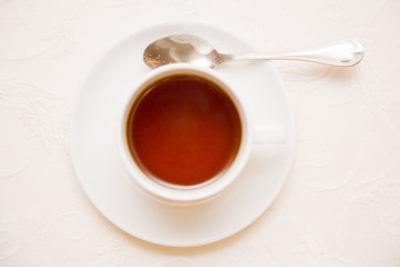 just tea cup from below