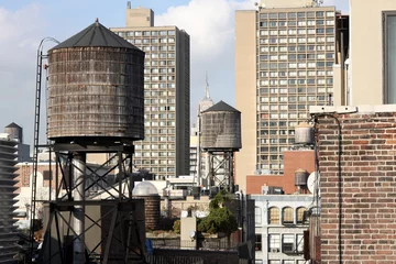 Poster de jardin New York vue sur new york depuis un toit