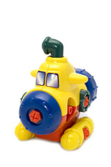 Obraz premium object on white - toy - model submarine