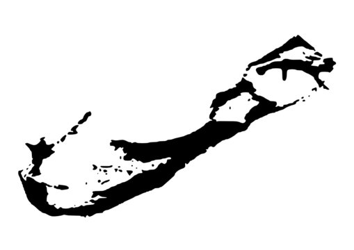 vector map of bermuda