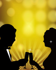 Romantic New Year Toast