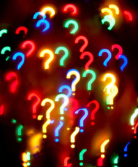 Abstract question-mark background