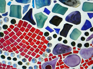 Mosaic tile pieces