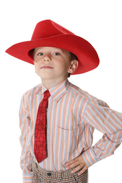 The boy in cowboy's hat 