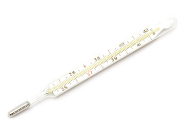 object on white - medical tool - thermometer