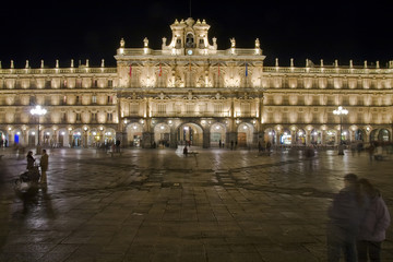 Plaza Mayor, main square in Salamanca, Spain.