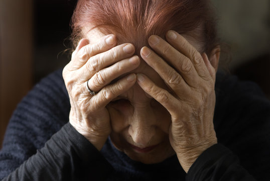 senior in bad condition 