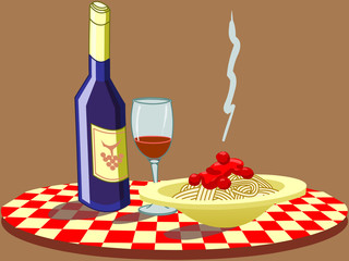 Spaghetti & Wine