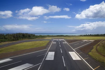 Printed roller blinds Airport Airport runway.