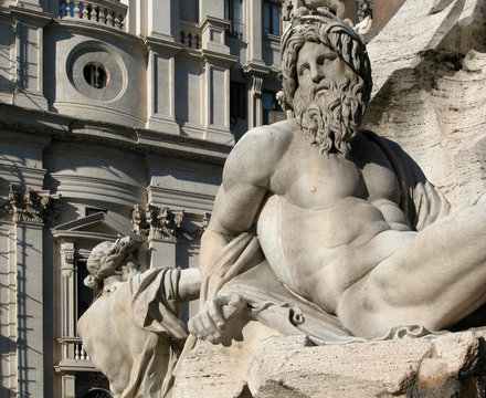 Piazza Navona, Fontana dei Fiumi, Roma
