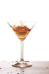 Cocktail et glaçon