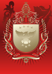 Wappen Adler Ornamental
