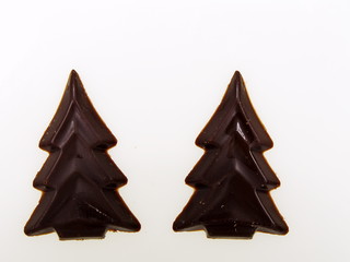 schokoladen tannenbäume