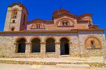 Fototapeta premium Plaosnik church in Ohrid, Macedonia