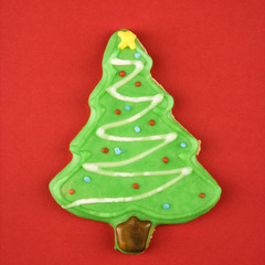 Christmas tree cookie.