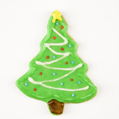 Christmas tree cookie.