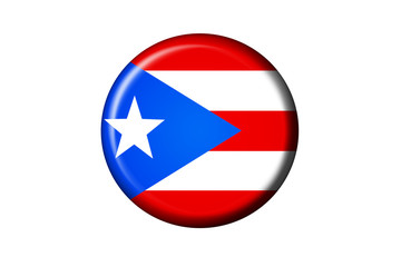 Puerto Rico Flaggen Knopf