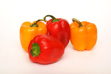 multy-colored peppers