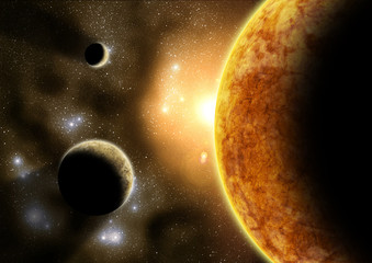 Outer planets © James Thew